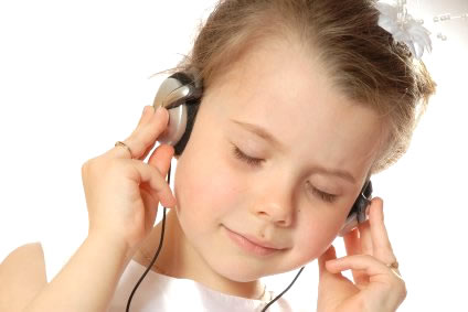 girl listening to talking stories